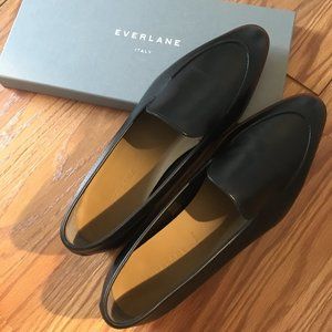 NWT: Black Everlane Modern Loafers (leather)